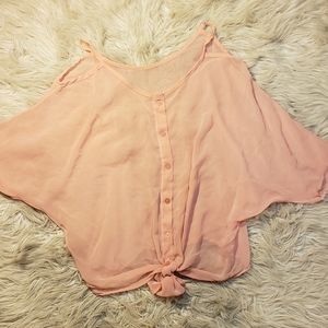 Pink Sheer Top